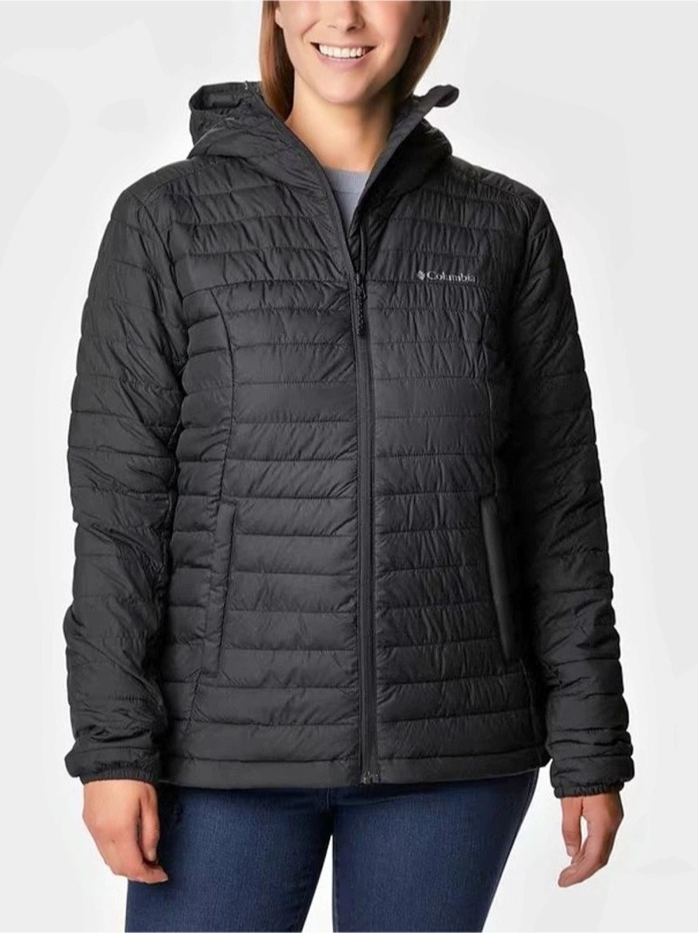 Columbia Women's Powder Lite Hooded Jacket Black 2X